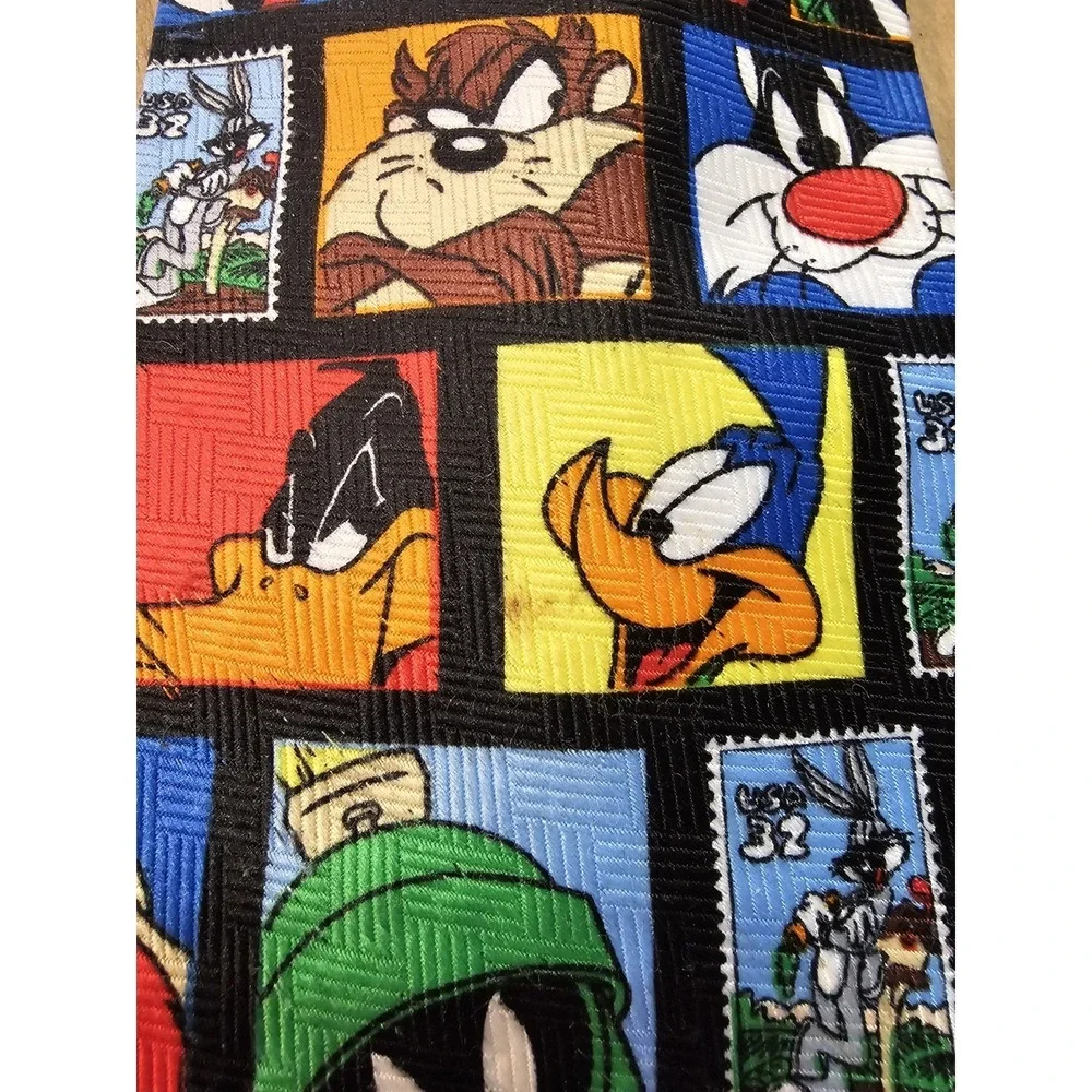 Vintage Looney Tunes Men's Tie‎ Lot - 1990's - Valentines Day, Stamp Collection - Picture 2 of 8